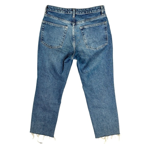 Topshop Denim Straight Jeans Destroyed Distressed Womens Size 28 - Picture 3 of 7